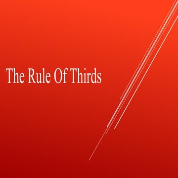 Rule of thirds | PPTX