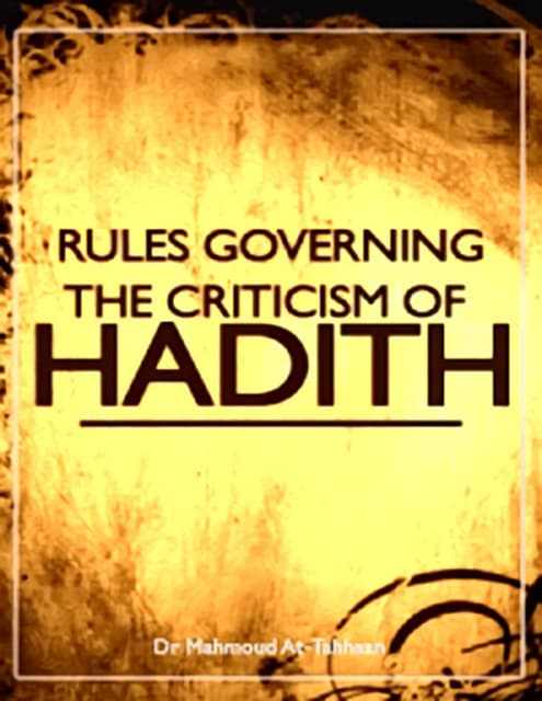 Science Of Hadith 1 (Introuduction) | PPT