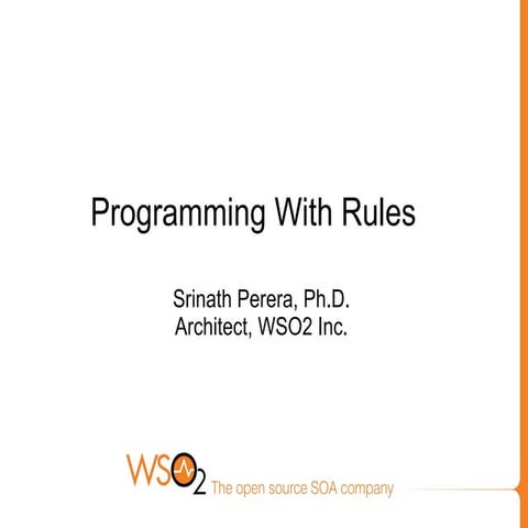 Rules Programming tutorial | PPT