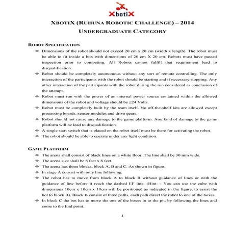 Xbotix 2014 Rules   undergraduate category