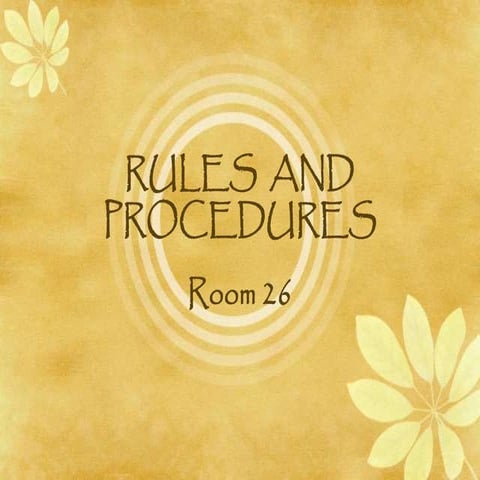 Rules  and procedures