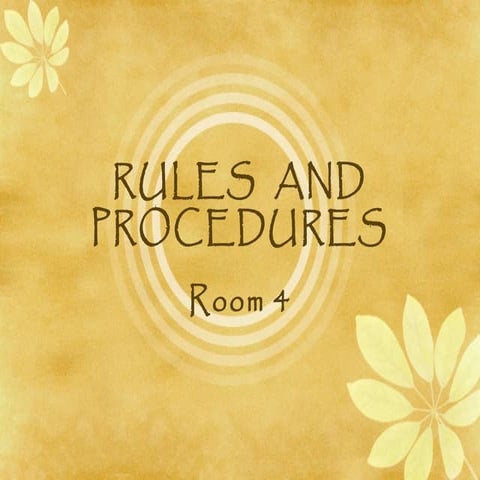 Rules and procedures powerpoint