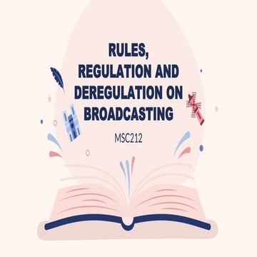 Rules and regulation broadcasting