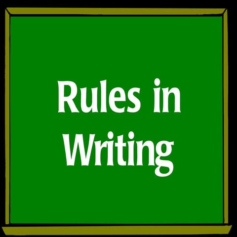 Rules in writing