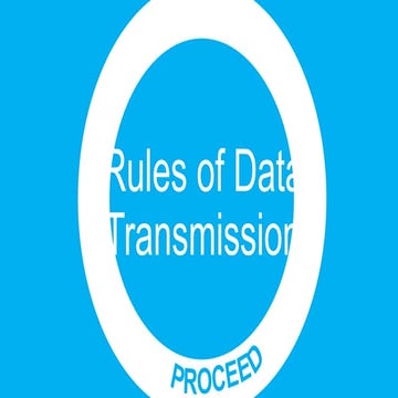 Rules of data transmission