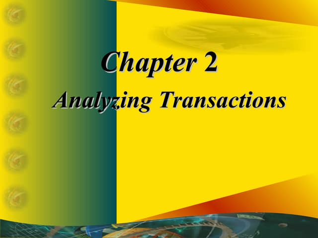 Rules of debit and credit
