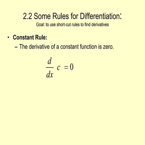 Rules of derivatives 2.2