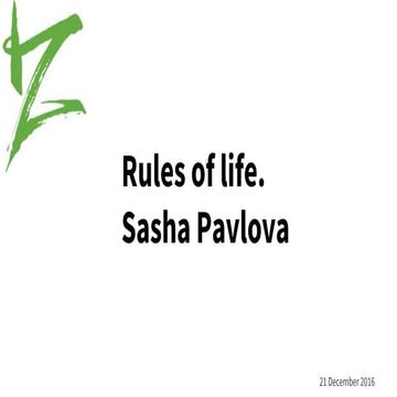 Rules of life | PPT