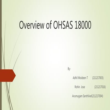 OHSAS 18000
