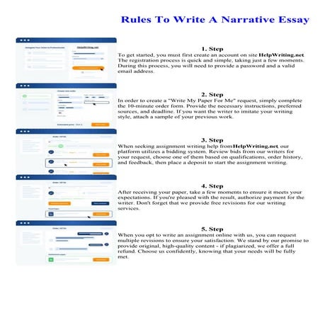 Rules To Write A Narrative Essay. Online assignment writing service.