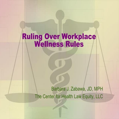 Ruling Over Workplace Wellness Rules 2015