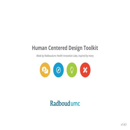 Human Centred Design Toolkit - By Radboudumc Health Innovation Labs