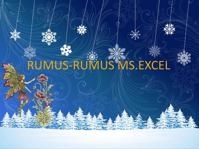 Microsoft Excel Formula (Rumus-rumus ms. Excel)