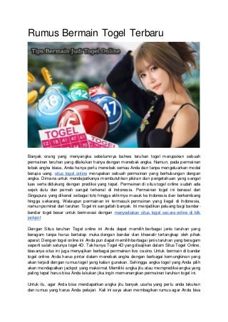 indomaxbet togel