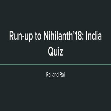 India Quiz
