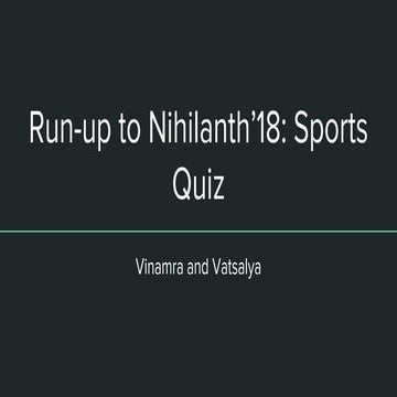 Sports Quiz