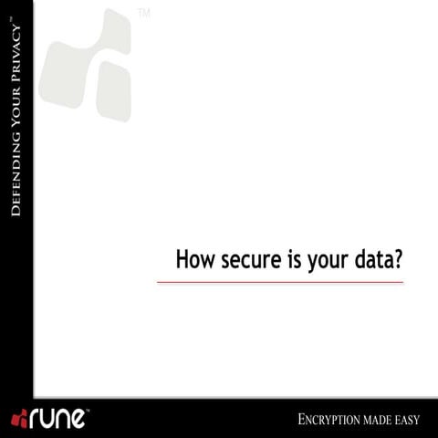 How secure is your data?