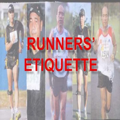 Runners’ Etiquette Land Scape