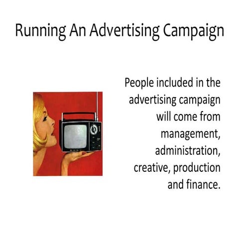 Running an advertising campaign