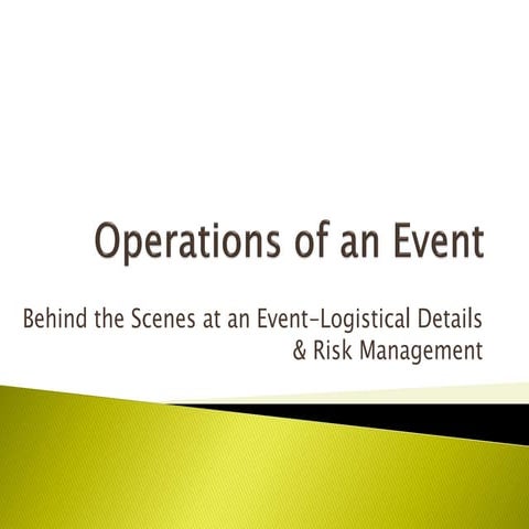 Running an athletic event