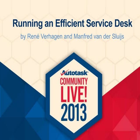 Running an Efficient Service Desk