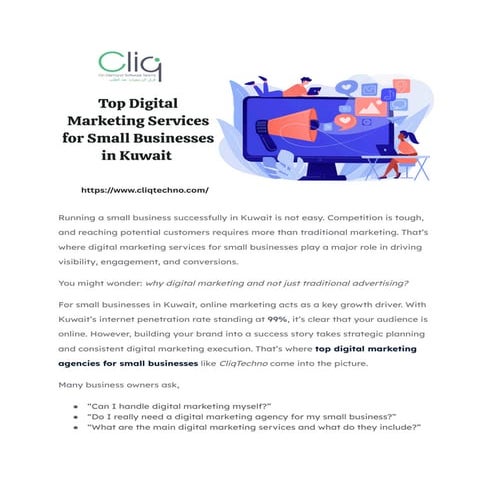 Top Digital Marketing Services for Small Businesses in Kuwait: A Complete Gui...