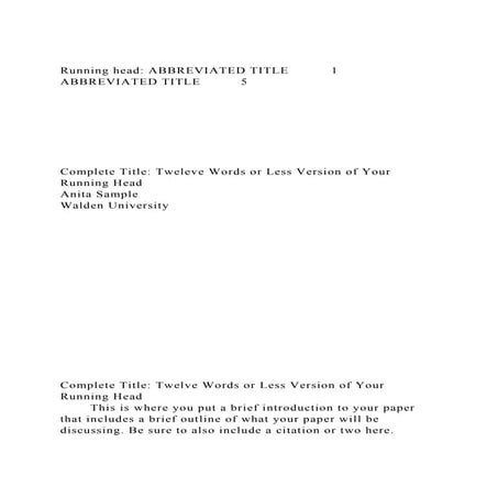 TITLE OF PAPER – IF MORE THAN ONE LINE,USE INVERTED PYRAMID FORM | DOCX