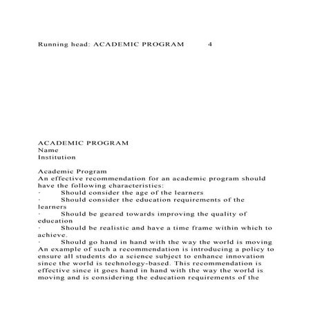 Running head ACADEMIC PROGRAM 4ACAD.docx