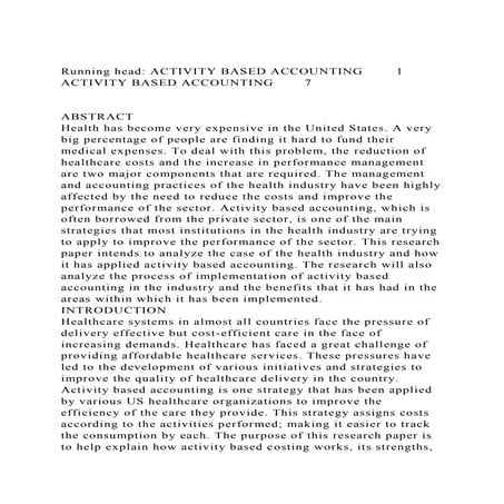 Running head ACTIVITY BASED ACCOUNTING1ACTIVITY BASED ACCOUNT.docx