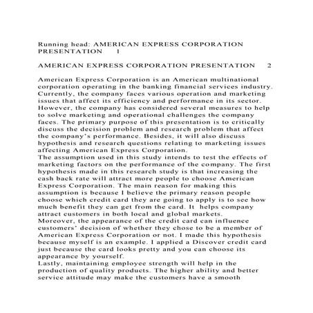 American express | PPTX