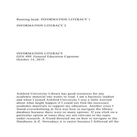 Running head INFORMATION LITERACY 1INFORMATION LITERACY 2.docx