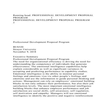 Running head PROFESSIONAL DEVELOPMENT PROPOSAL PROGRAM           .docx