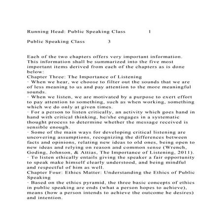 Running Head Public Speaking Class1Public Speaking Class3.docx