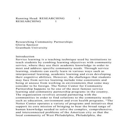 Running Head RESEARCHING1RESEARCHING1Research.docx