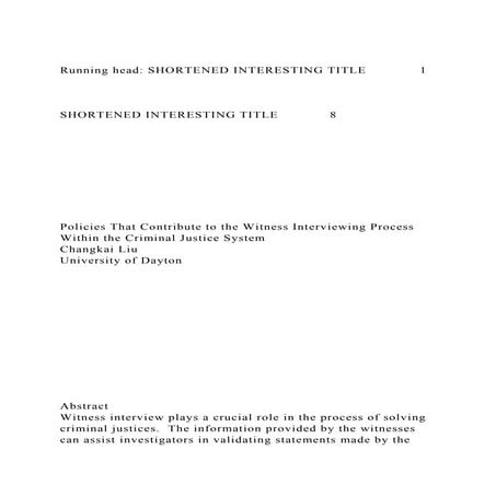 Running head SHORTENED INTERESTING TITLE1SHORTENED INTE.docx