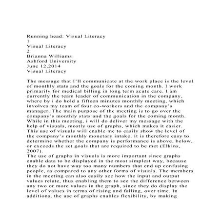 Running head Visual Literacy .docx