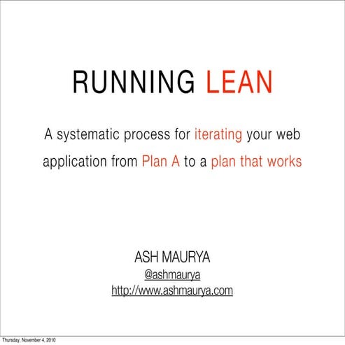 Running Lean - Dallas
