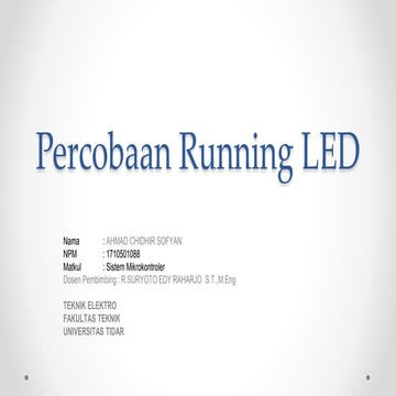 Running LED | PPTX