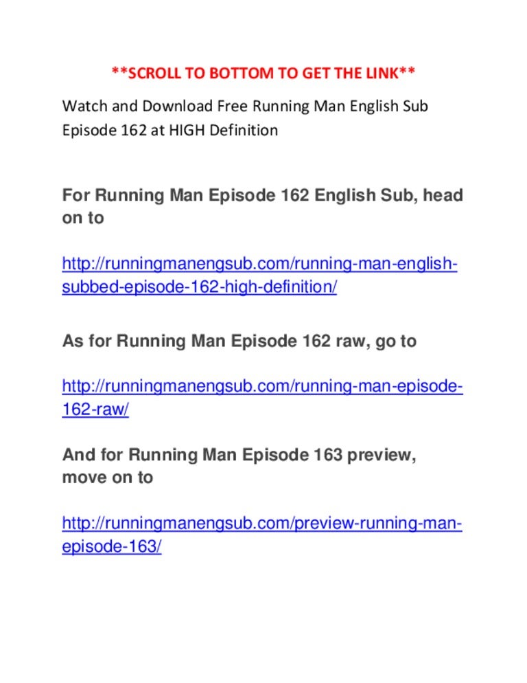 Running man english sub episode 162 + raw + preview ep 163 watch an…