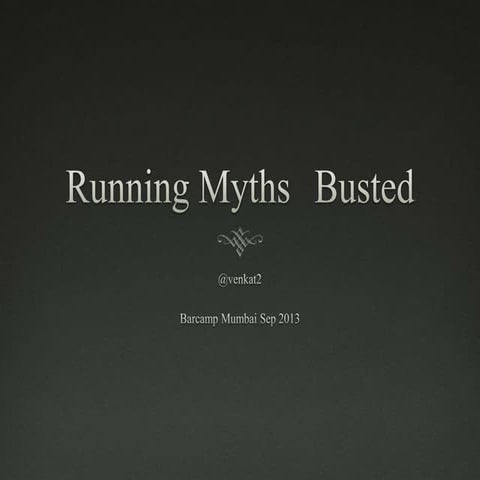 3 Running myths busted