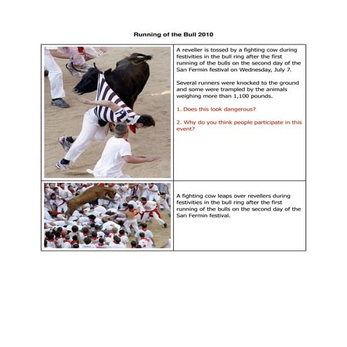 Running of the bulls