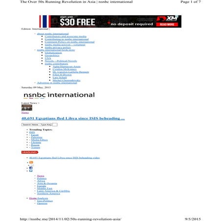 The Running Revoltion in Asia