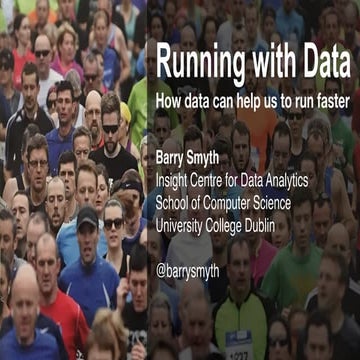 Databeers Dub #4 - Barry Smyth - Running with Data