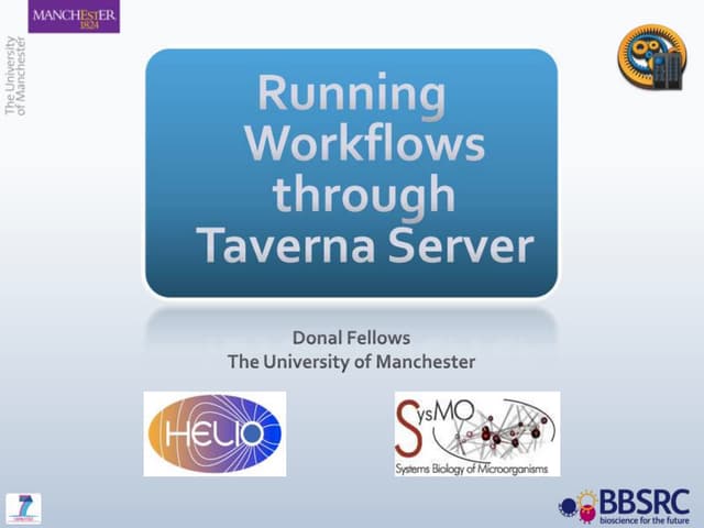 Running workflows through galaxy bosc presentation