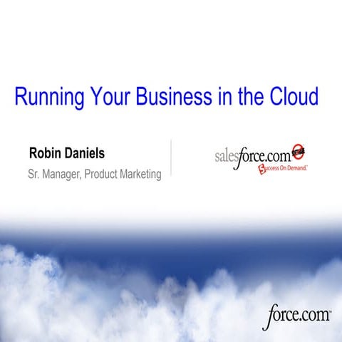 Running your business in the cloud