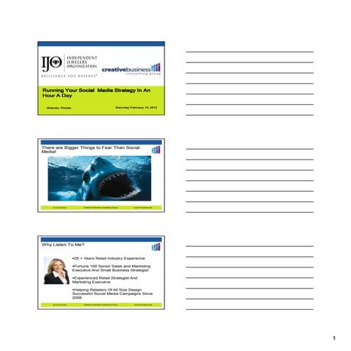 Running your social media strategy in an hour a day   ijo 2012  slideshare ve...