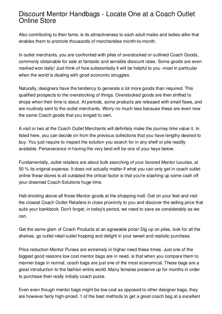 closest coach outlet store