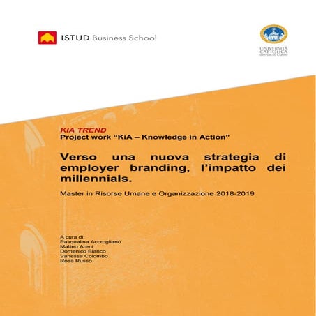 Verso una nuova strategia di employer branding, l’impatto dei millennials