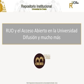 RUO open access para investigadores