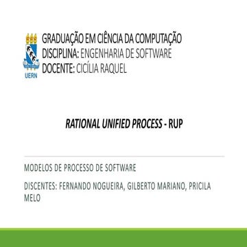 Rational Unified Process - RUP | PDF